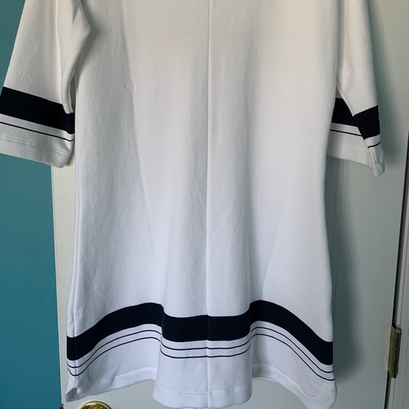 NWT. Lauren James Parker Knit Dress white & navy dress. Size Medium.+ free gift! - Picture 4 of 10